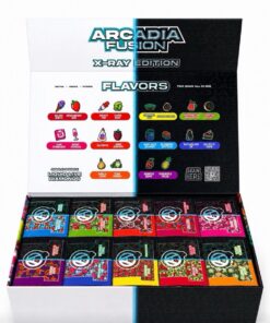 Arcadia 2G Disposable X-Ray Edition is a compact, ready-to-use disposable vape featuring a distinctive X-Ray Edition design and a 2-gram capacity.